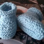 BABYSCHUHE GESTRICKT IN HIMMELBLAU KAUFEN