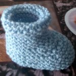 BABYSCHUHE GESTRICKT IN HIMMELBLAU KAUFEN